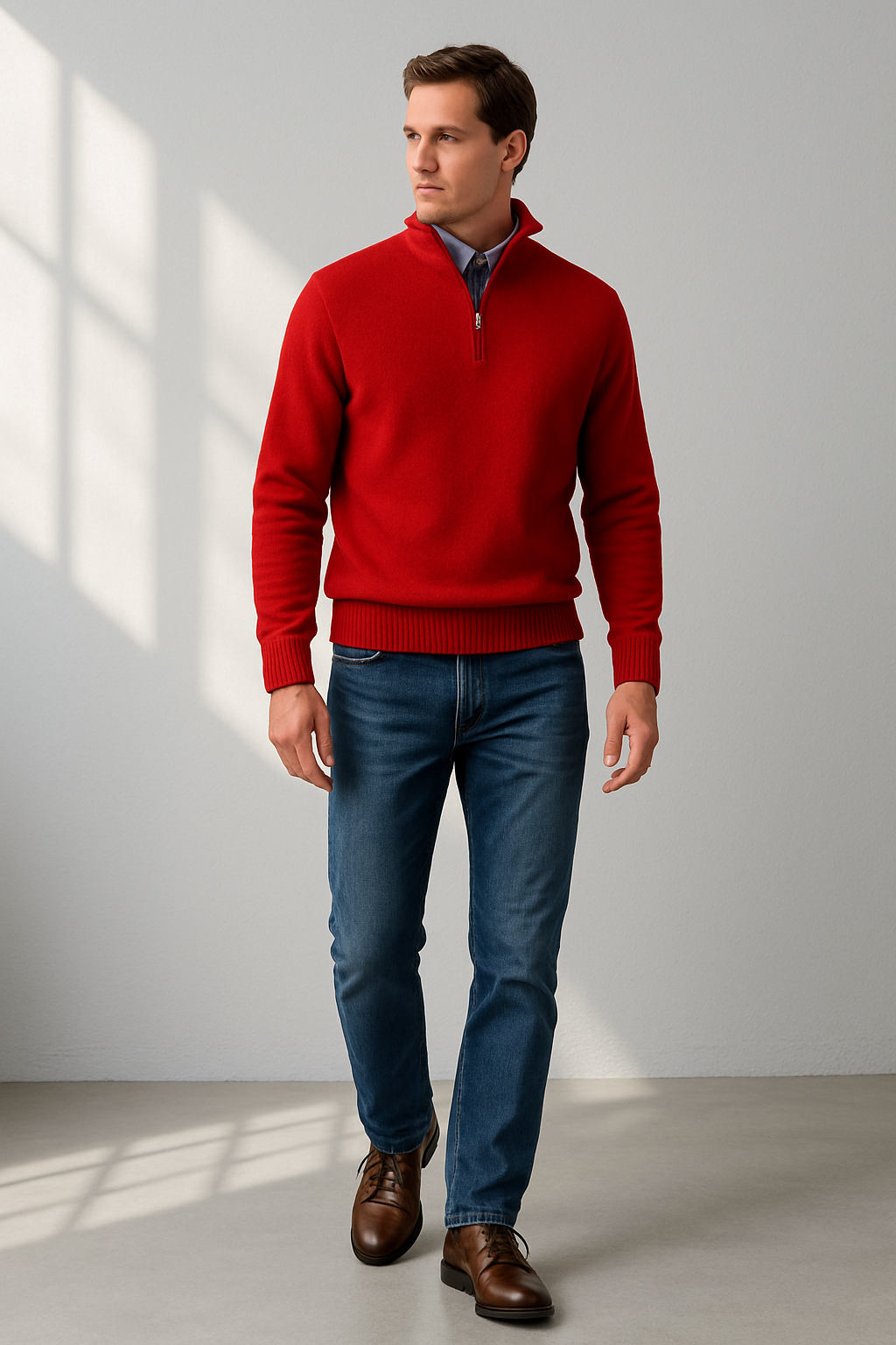 Rylan Quarter-Zip Knit Sweater | Men’s Smart Casual Layer