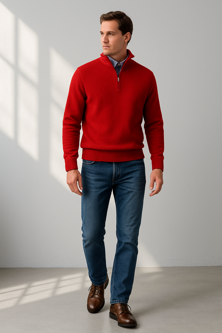 Rylan Quarter-Zip Knit Sweater | Men’s Smart Casual Layer