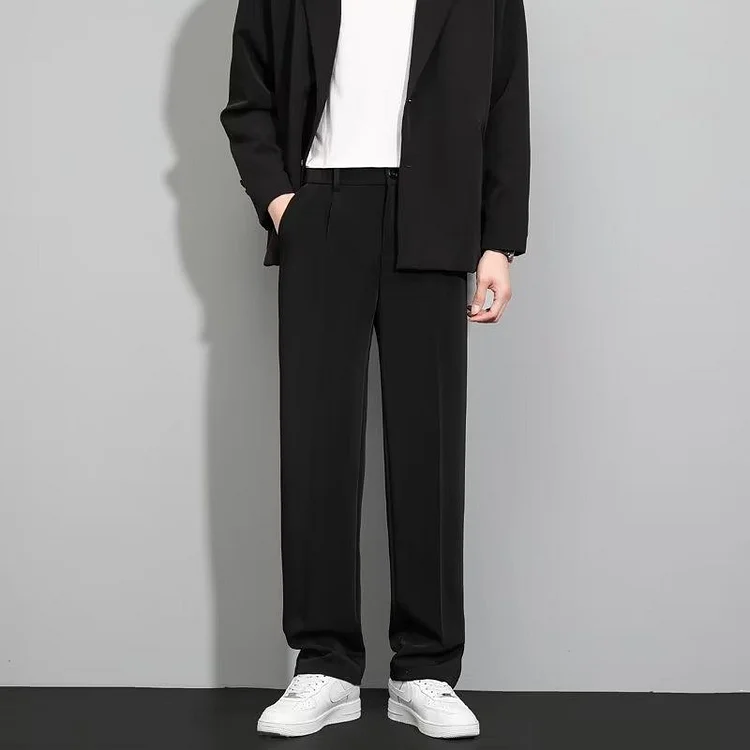 Milan Relaxed Straight Trousers | Men’s Modern Casual Fit