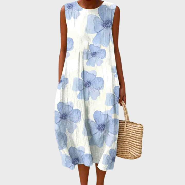Zyra | Floral Breeze Midi Dress