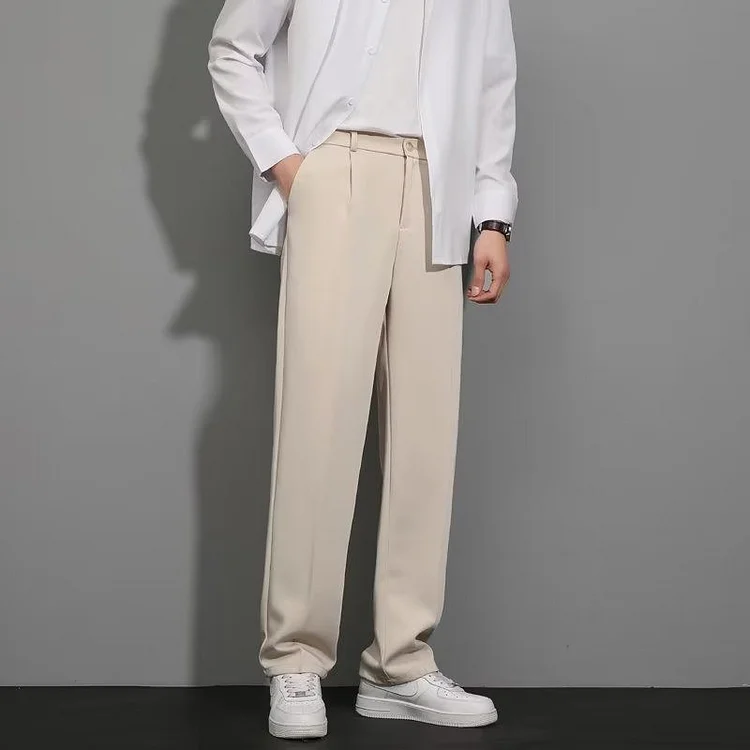 Milan Relaxed Straight Trousers | Men’s Modern Casual Fit