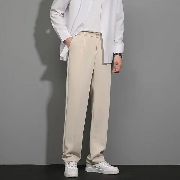 Milan Relaxed Straight Trousers | Men’s Modern Casual Fit