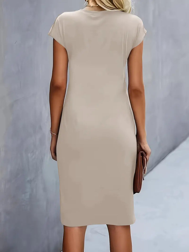 Valencia Draped Sheath Dress | Women’s Modern Elegance Wear