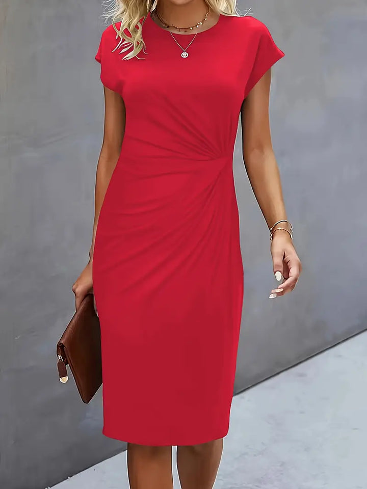 Valencia Draped Sheath Dress | Women’s Modern Elegance Wear