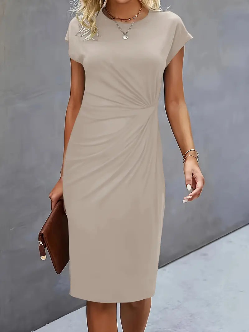 Valencia Draped Sheath Dress | Women’s Modern Elegance Wear
