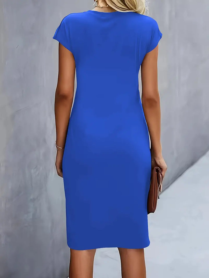 Valencia Draped Sheath Dress | Women’s Modern Elegance Wear