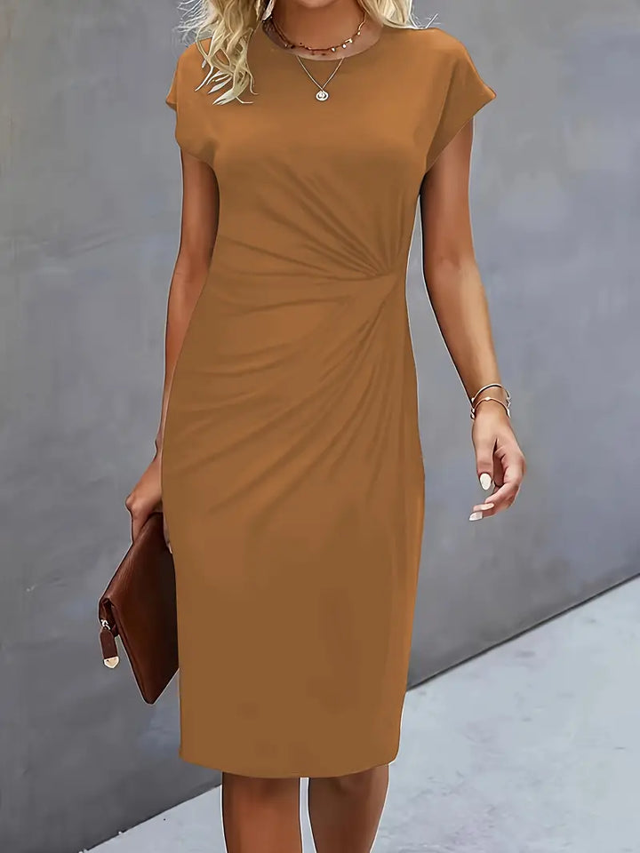Valencia Draped Sheath Dress | Women’s Modern Elegance Wear