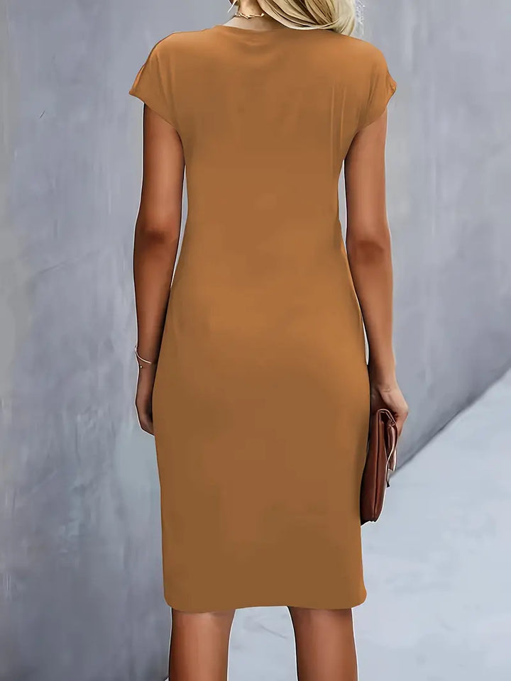 Valencia Draped Sheath Dress | Women’s Modern Elegance Wear