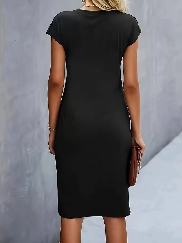 Valencia Draped Sheath Dress | Women’s Modern Elegance Wear