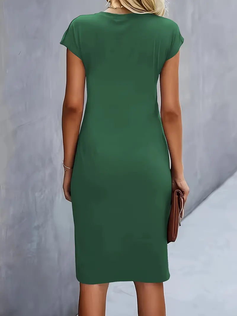 Valencia Draped Sheath Dress | Women’s Modern Elegance Wear