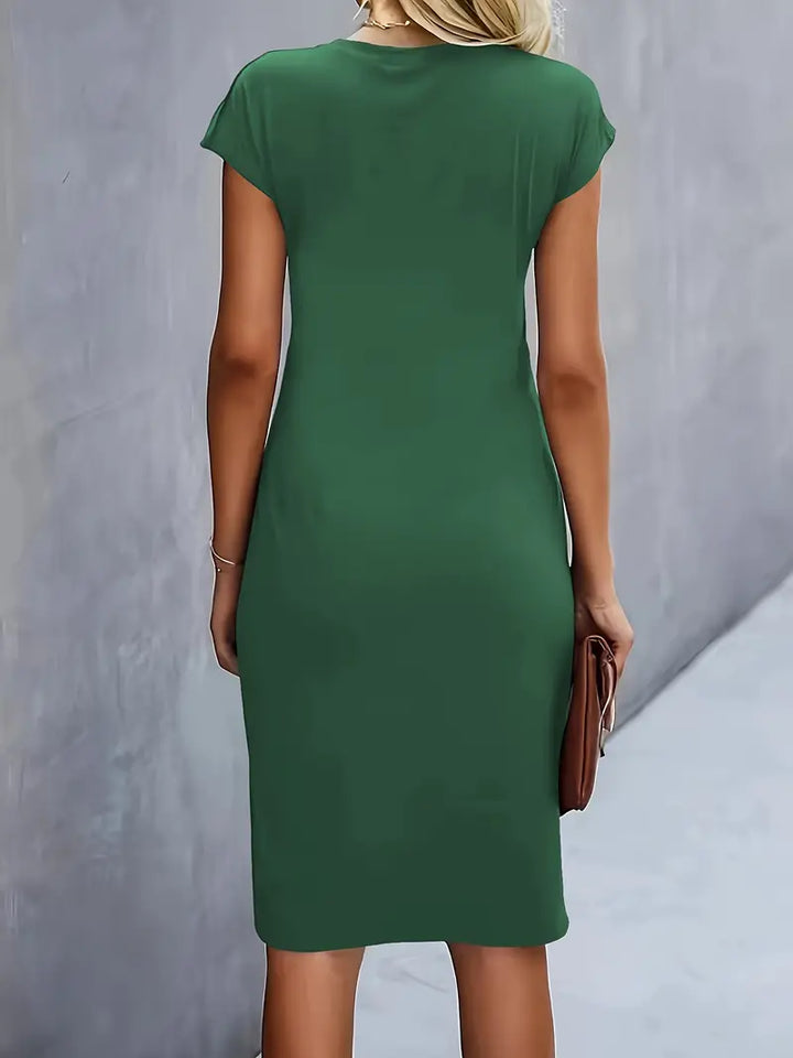 Valencia Draped Sheath Dress | Women’s Modern Elegance Wear