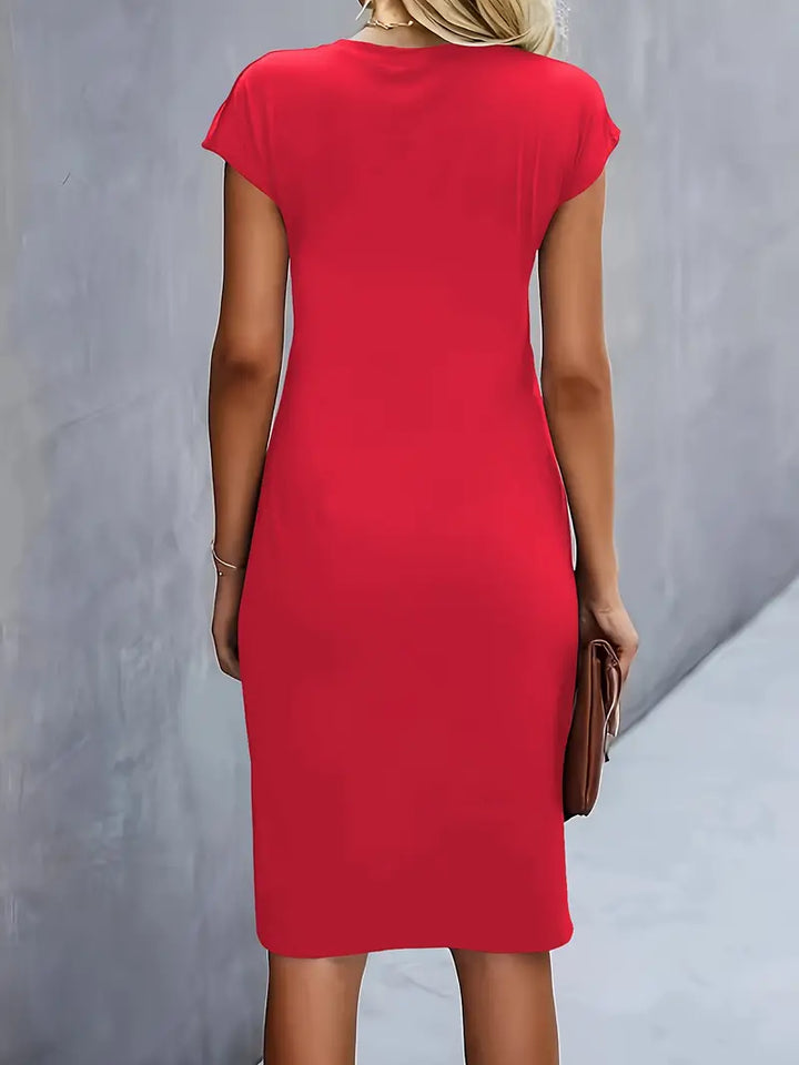 Valencia Draped Sheath Dress | Women’s Modern Elegance Wear