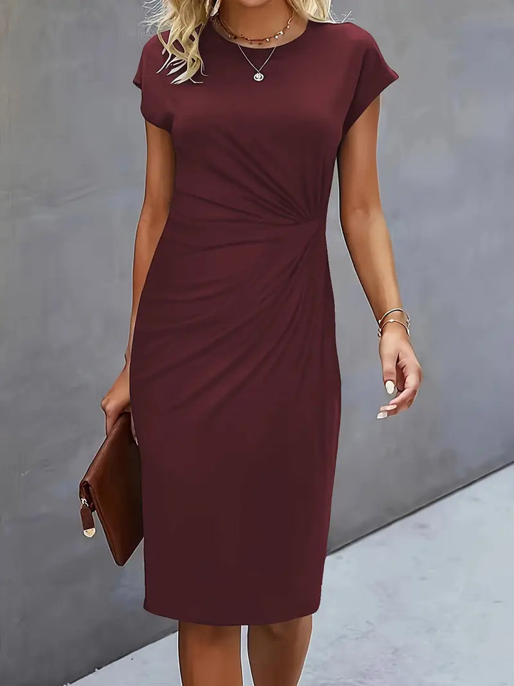 Valencia Draped Sheath Dress | Women’s Modern Elegance Wear
