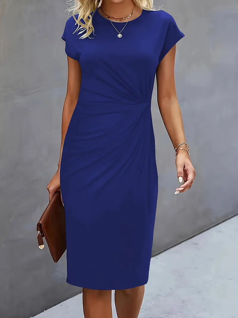 Valencia Draped Sheath Dress | Women’s Modern Elegance Wear