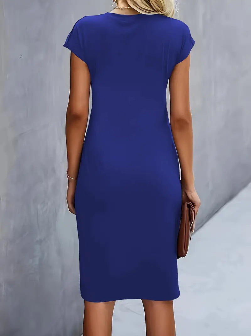 Valencia Draped Sheath Dress | Women’s Modern Elegance Wear