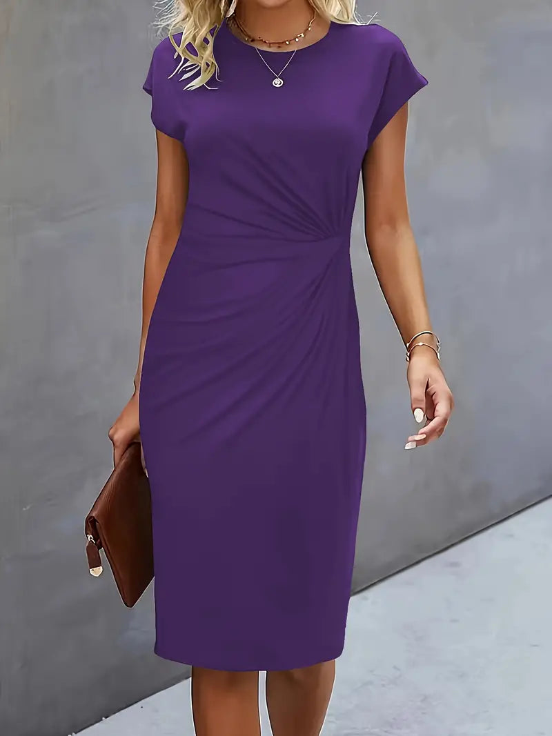 Valencia Draped Sheath Dress | Women’s Modern Elegance Wear