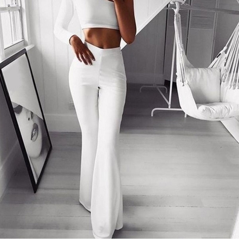 Hanna High-Waist Flare Pants | Sleek Everyday Wear