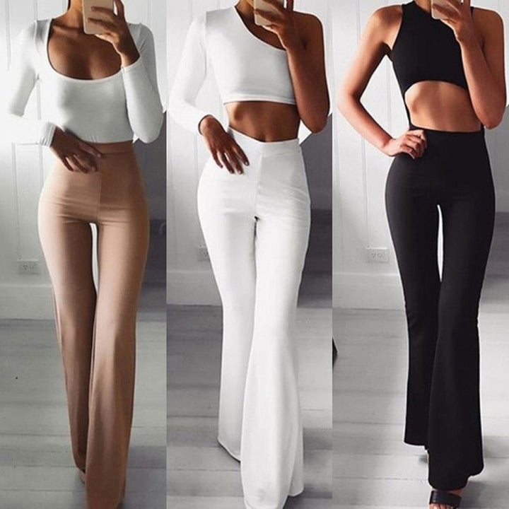 Hanna High-Waist Flare Pants | Sleek Everyday Wear