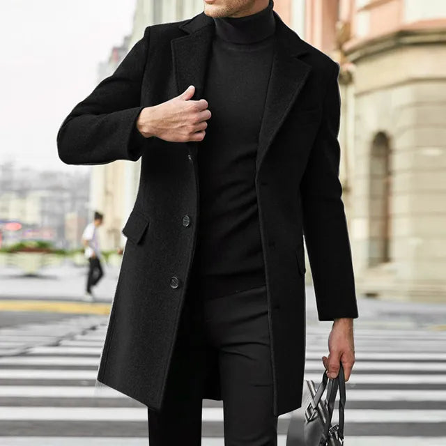 Marven Essential Overcoat | Men’s Modern Refined Style