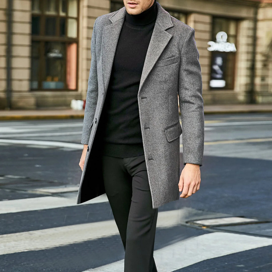 Marven Essential Overcoat | Men’s Modern Refined Style
