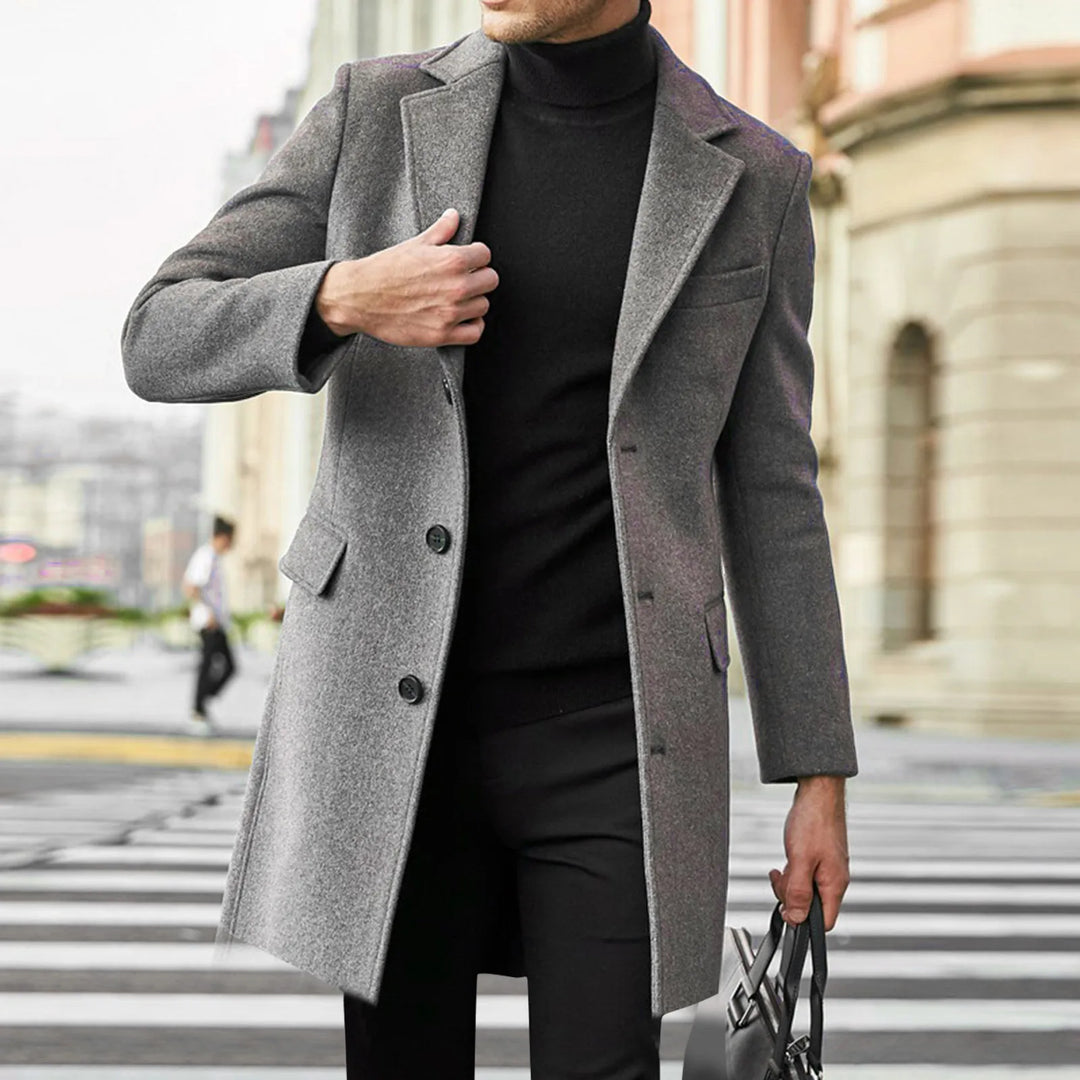 Marven Essential Overcoat | Men’s Modern Refined Style