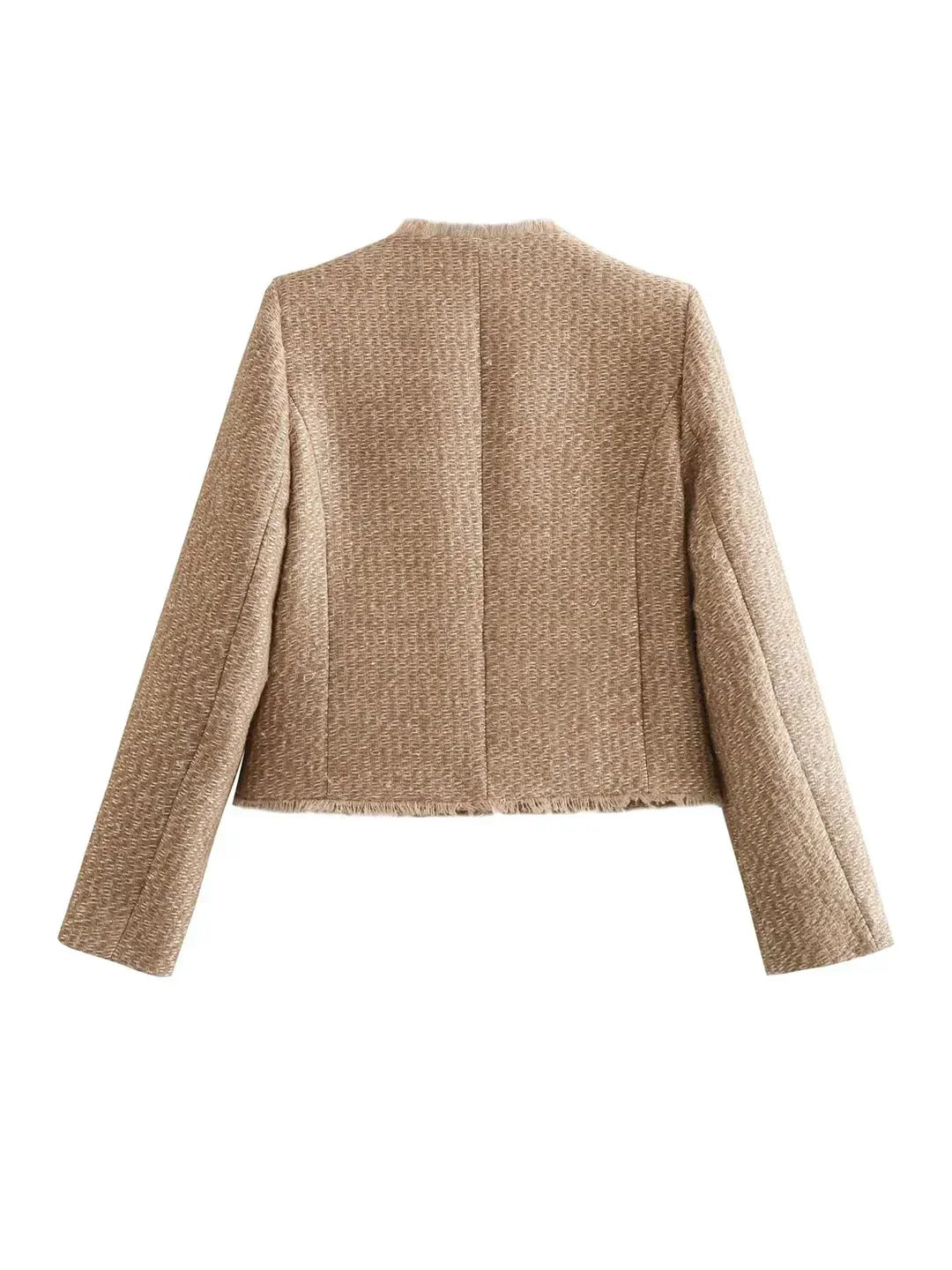 Women’s Textured Button Jacket | Modern Elegant Layering