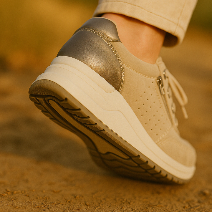Women’s Zip-Detail Wedge Sneakers