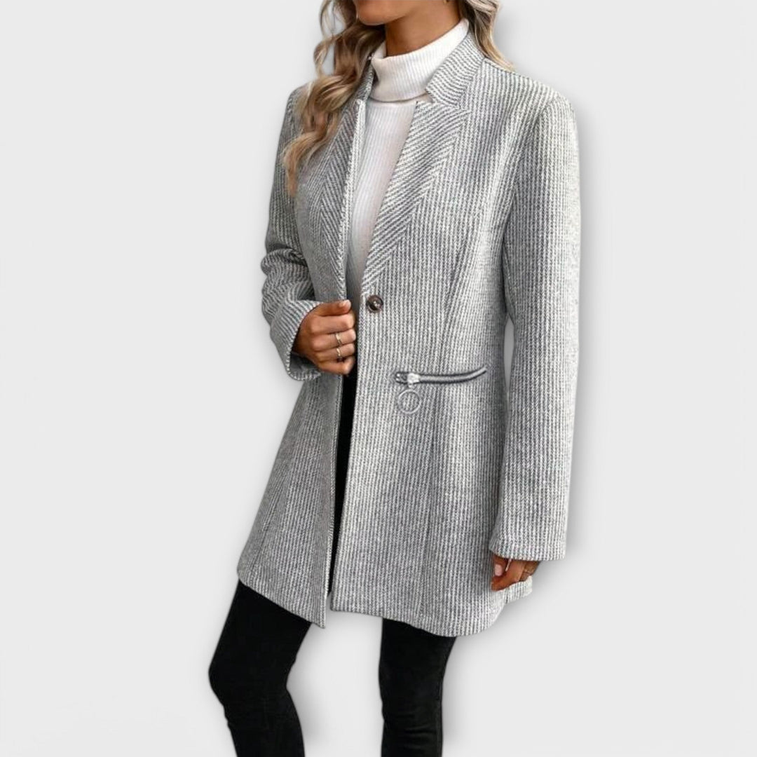 Tailored Knit Blazer Coat | Refined Everyday Outerwear