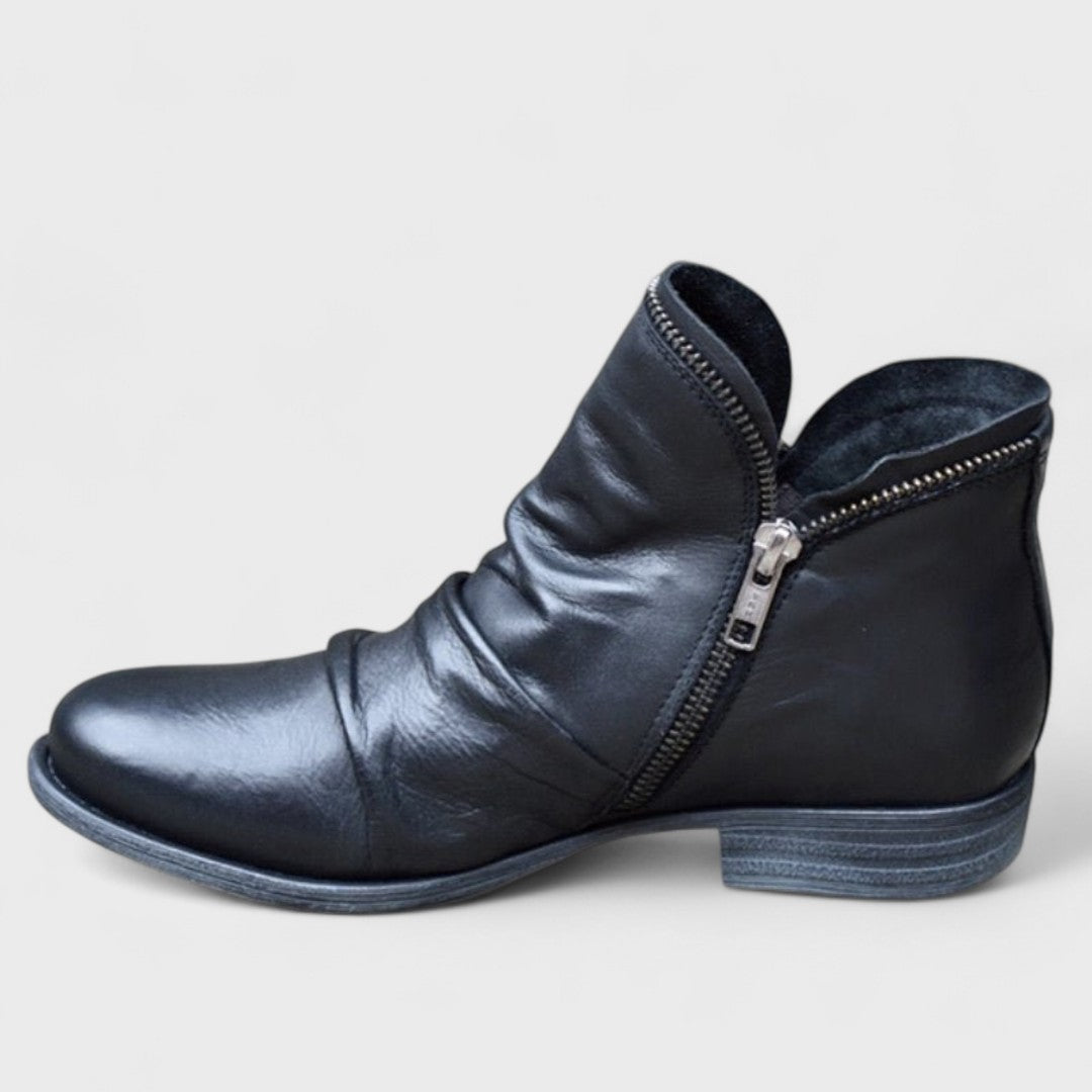 Rhea Zip Ankle Boots | Contemporary Everyday Style