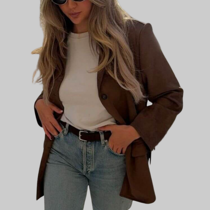 Women’s Tailored Button Blazer | Effortless Timeless Style