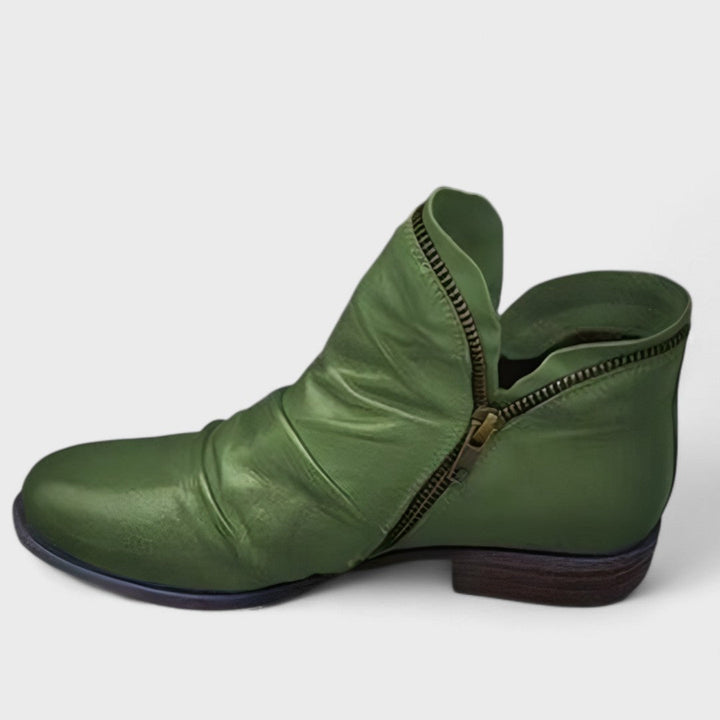 Rhea Zip Ankle Boots | Contemporary Everyday Style