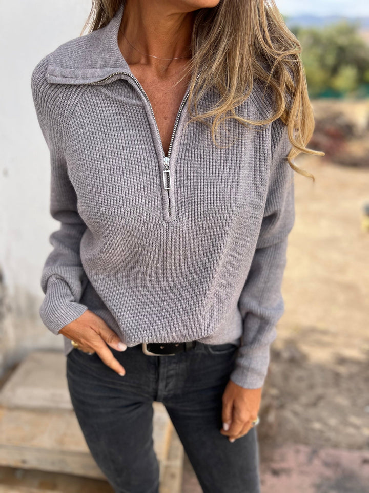 Marinne Quarter-Zip Knit Sweater | Women’s Modern Everyday Layer