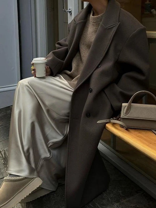 Marlette Longline Winter Coat | Elegant Oversized Outerwear