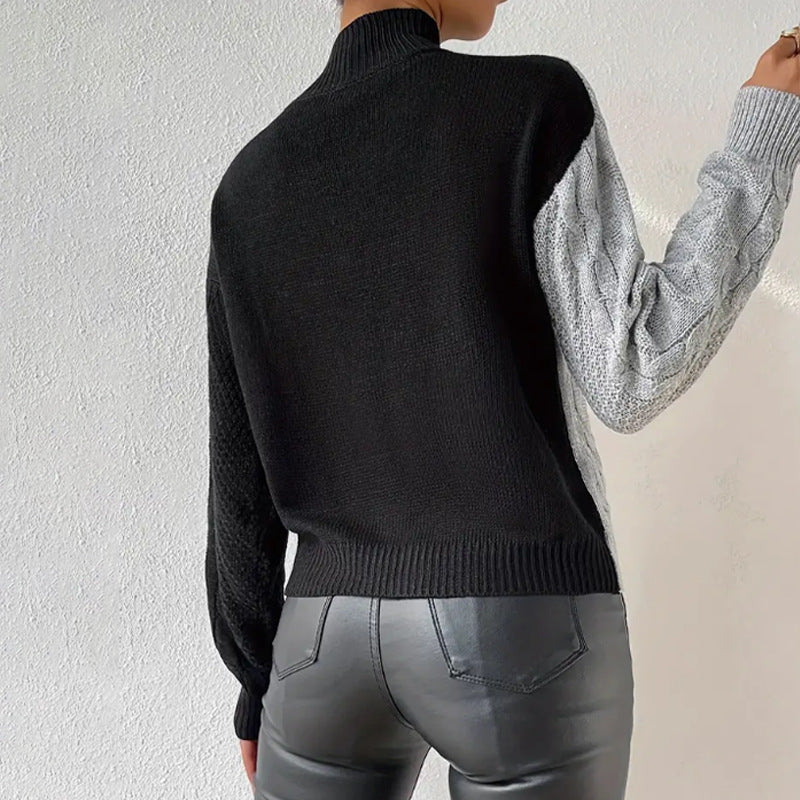 Celise Contrast Knit Jumper | Chic Two-Tone Knitwear