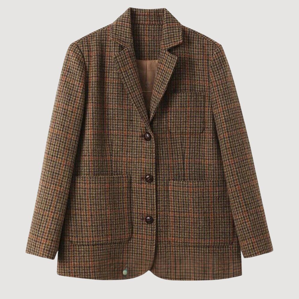 Classic Check Blazer Coat | Timeless Everyday Outerwear