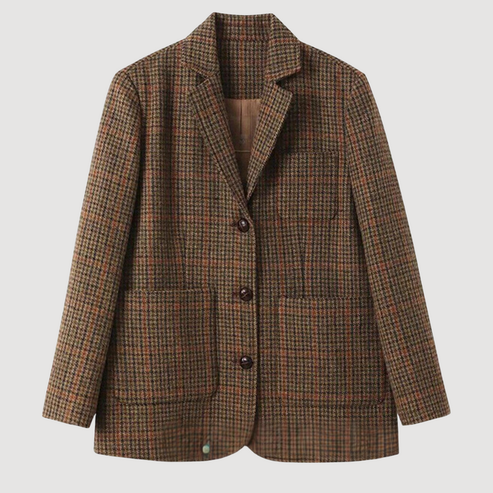 Classic Check Blazer Coat | Timeless Everyday Outerwear