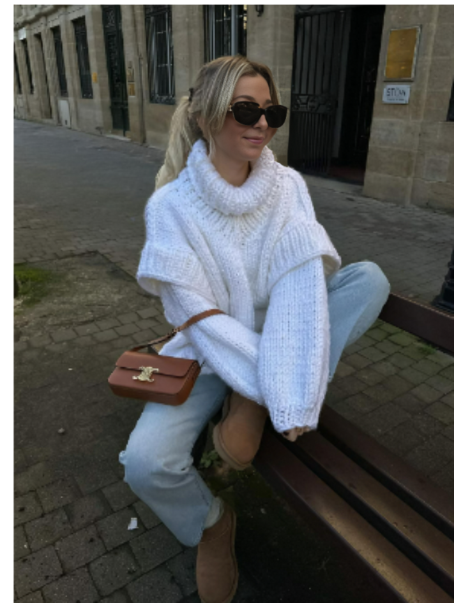Elayne Oversized Knit Sweater | Women’s Chic Street Style