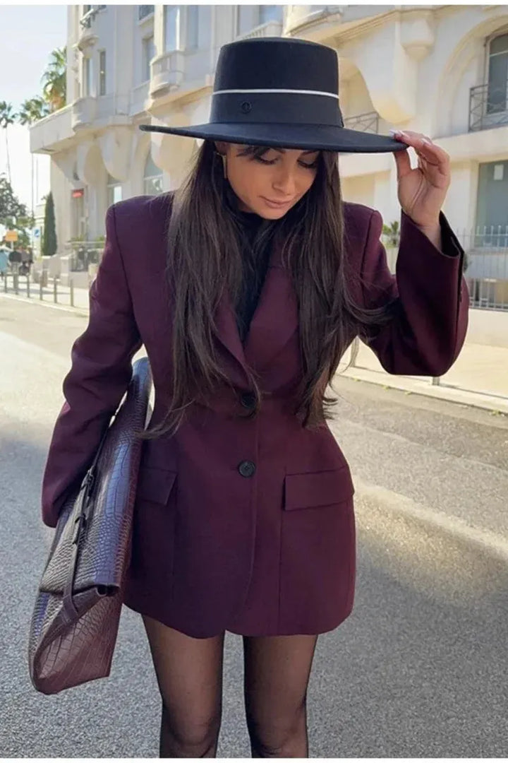 Sculpted Waist Blazer | Elegant Contoured Fit