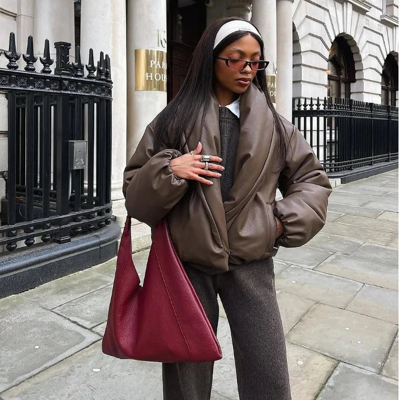 Marcelline Wrap Puff Jacket | Women’s Modern Street Style