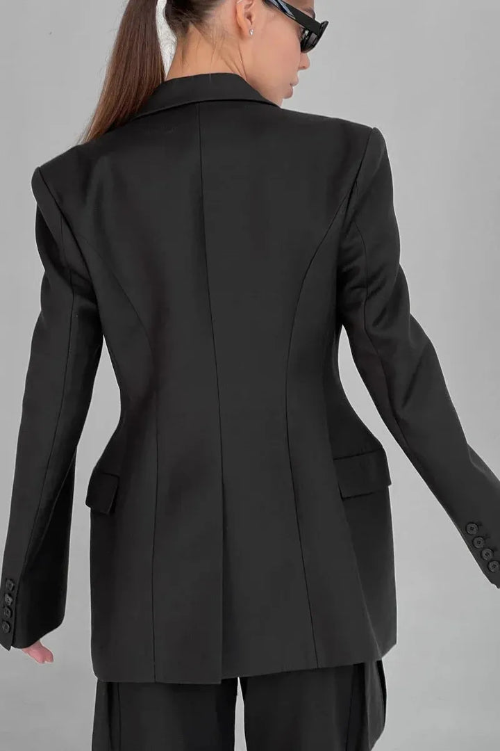 Sculpted Waist Blazer | Elegant Contoured Fit