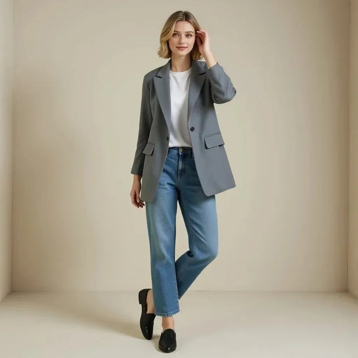 Women’s Double-Breasted Blazer | Modern Structured Layering