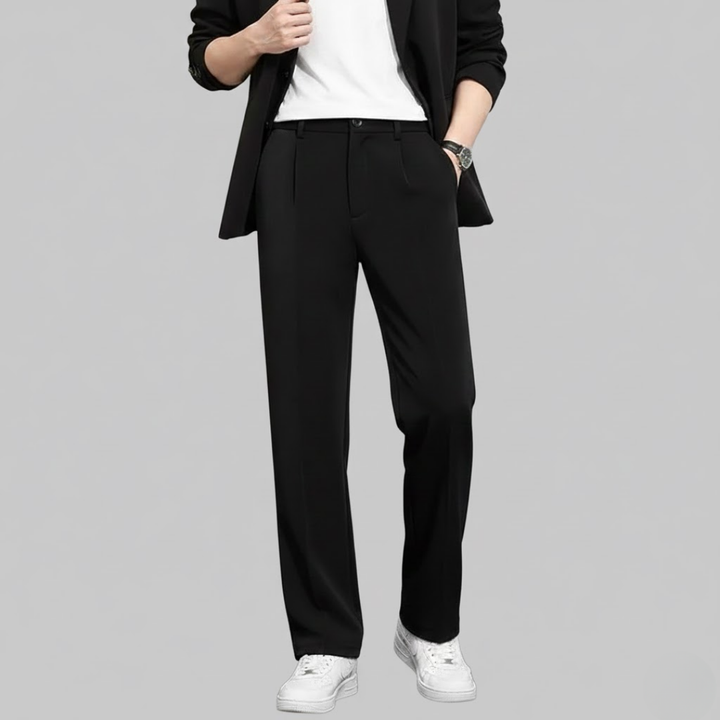 Milan Relaxed Straight Trousers | Men’s Modern Casual Fit