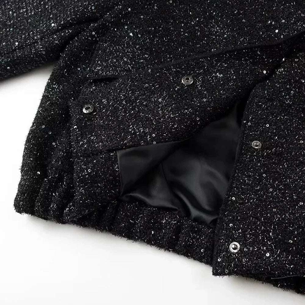 Sparkle Tweed Jacket | Chic Statement Outerwear