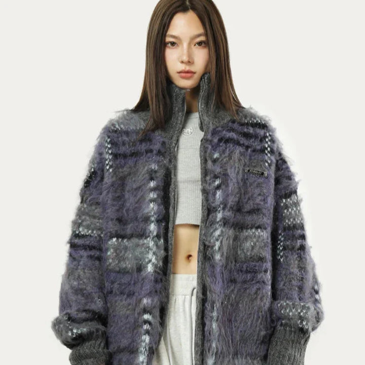 Lunara Women’s Textured Fleece Jacket | Casual Streetwear Layer