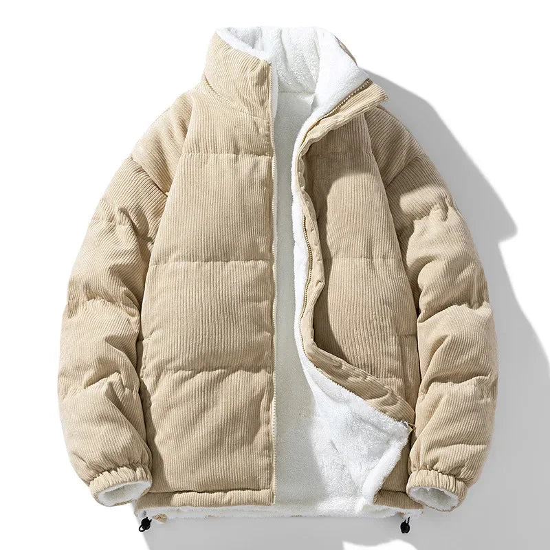 Corduroy Puffer Jacket | Men’s Casual Cold-Weather Layer
