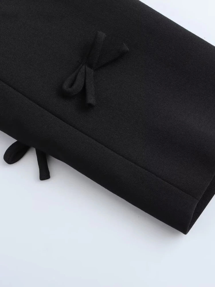 Cropped Bow Blazer | Modern Chic Layering