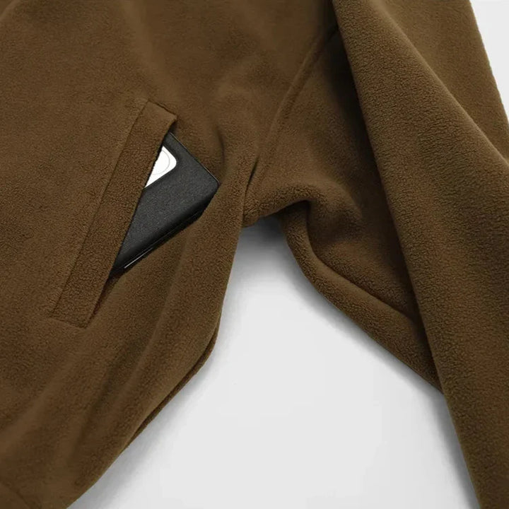 Serelinne  Zip-Up Fleece Jacket | Casual Athleisure Layer