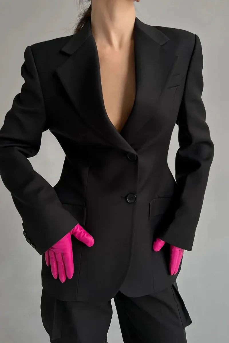 Sculpted Waist Blazer | Elegant Contoured Fit
