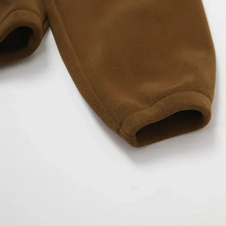 Serelinne  Zip-Up Fleece Jacket | Casual Athleisure Layer