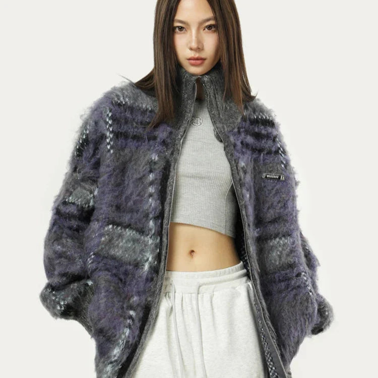 Lunara Women’s Textured Fleece Jacket | Casual Streetwear Layer